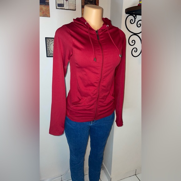 HOODIE STRECH RED SIZE L - Picture 1 of 7